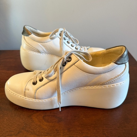 Fly London Wedge Platform Leather Sneakers Women’s Size 39 - Picture 5 of 9